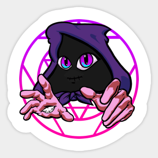 Mouth Hand Mage Sticker